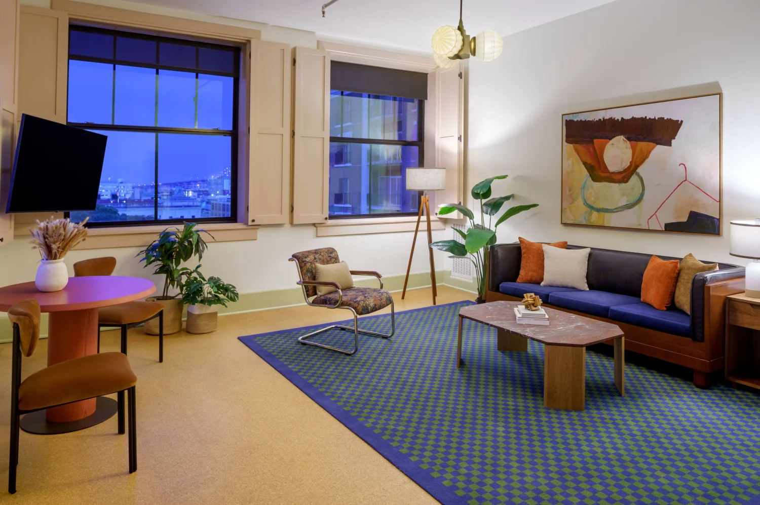 The Barnett One Bedroom Suite ADA Living Room
