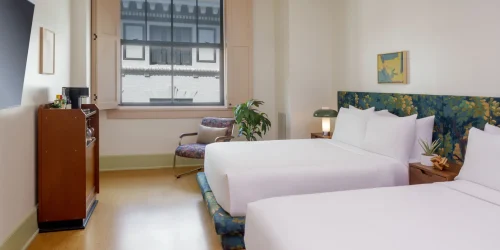 2 Queen Beds Accessible Transfer Shower