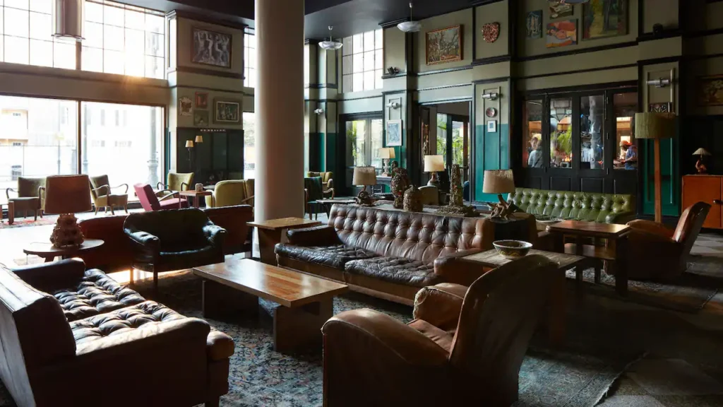 a living room filled with lots of furniture