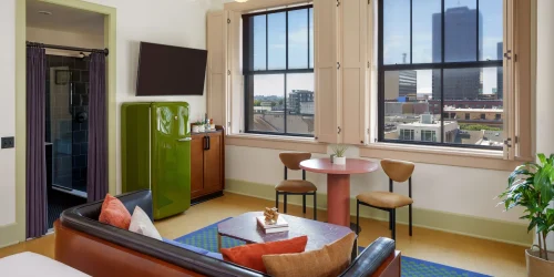 The Barnett King Corner Guestroom Seating Detail
